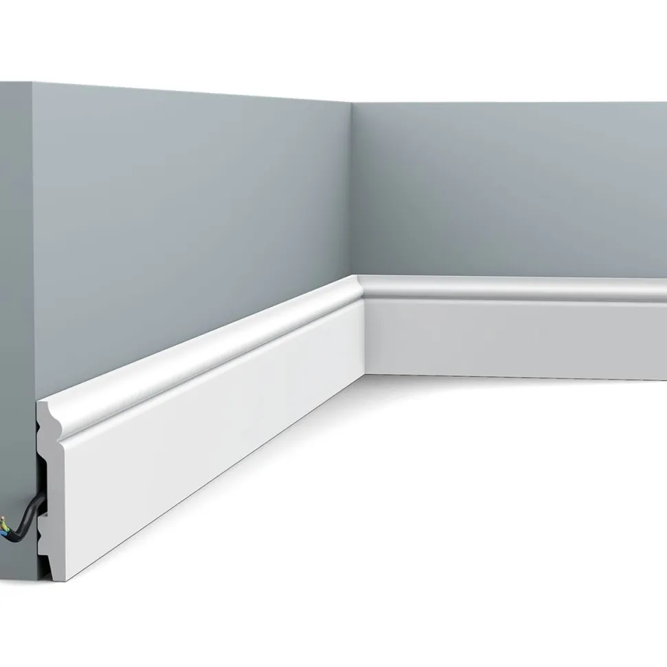 Jalkalista Orac Decor SX165 11x69x2000 mm polystyreeni valkoinen