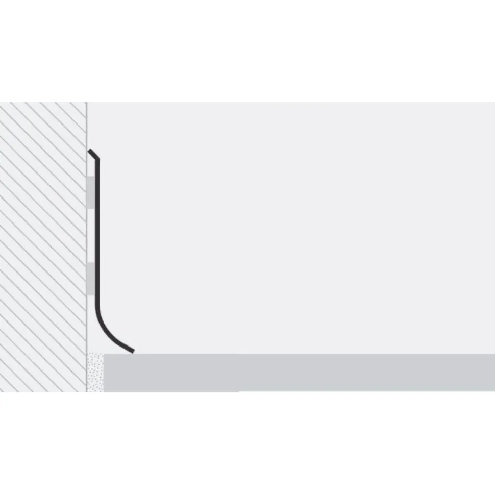 Jalkalista Progress Profiles Skirting 40 tarrakiinnitys 40x2000 mm anodisoitu alumiini