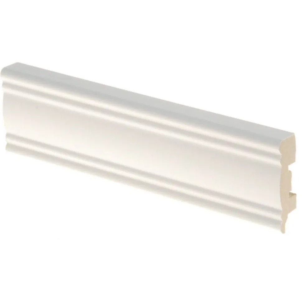 Jalkalista Maler Aura 12x42x2750mm MDF valkoinen