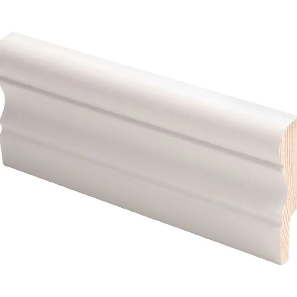 Jalkalista Maler Aura 16x56x2700mm mänty valkoinen
