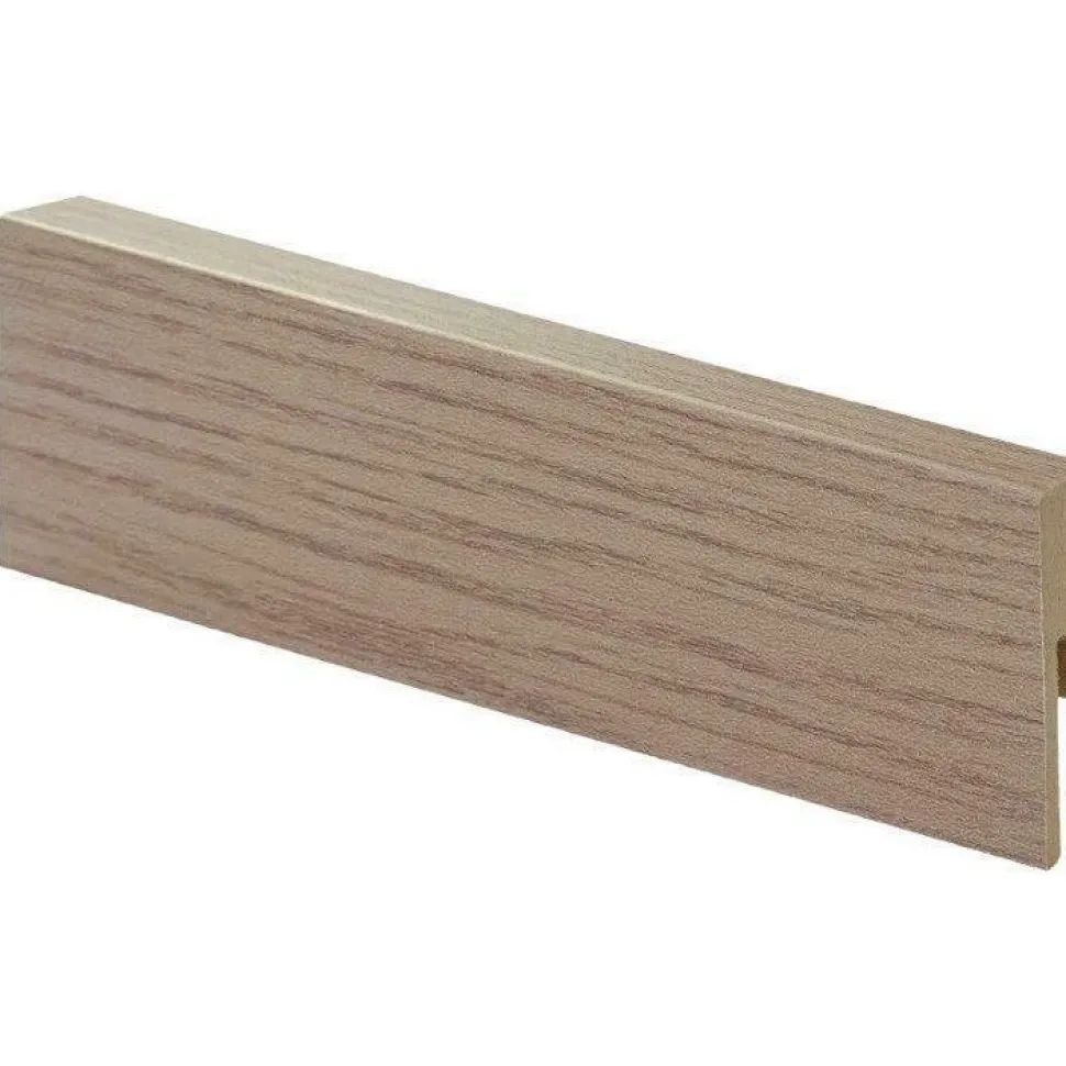 Jalkalista Maler Create Home Eco Plus R2, 12x42x2750mm, mdf, light oak