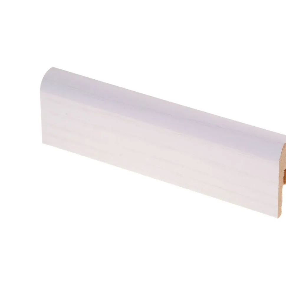 Jalkalista Maler R10 Pyörre 12x42x2750mm MDF hopeasaarni