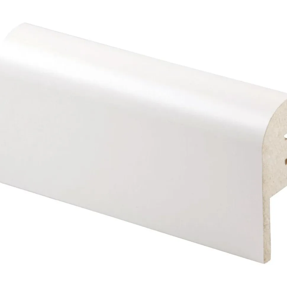 Jalkalista Maler R10 Pyörre 22x70x2750mm MDF valkoinen