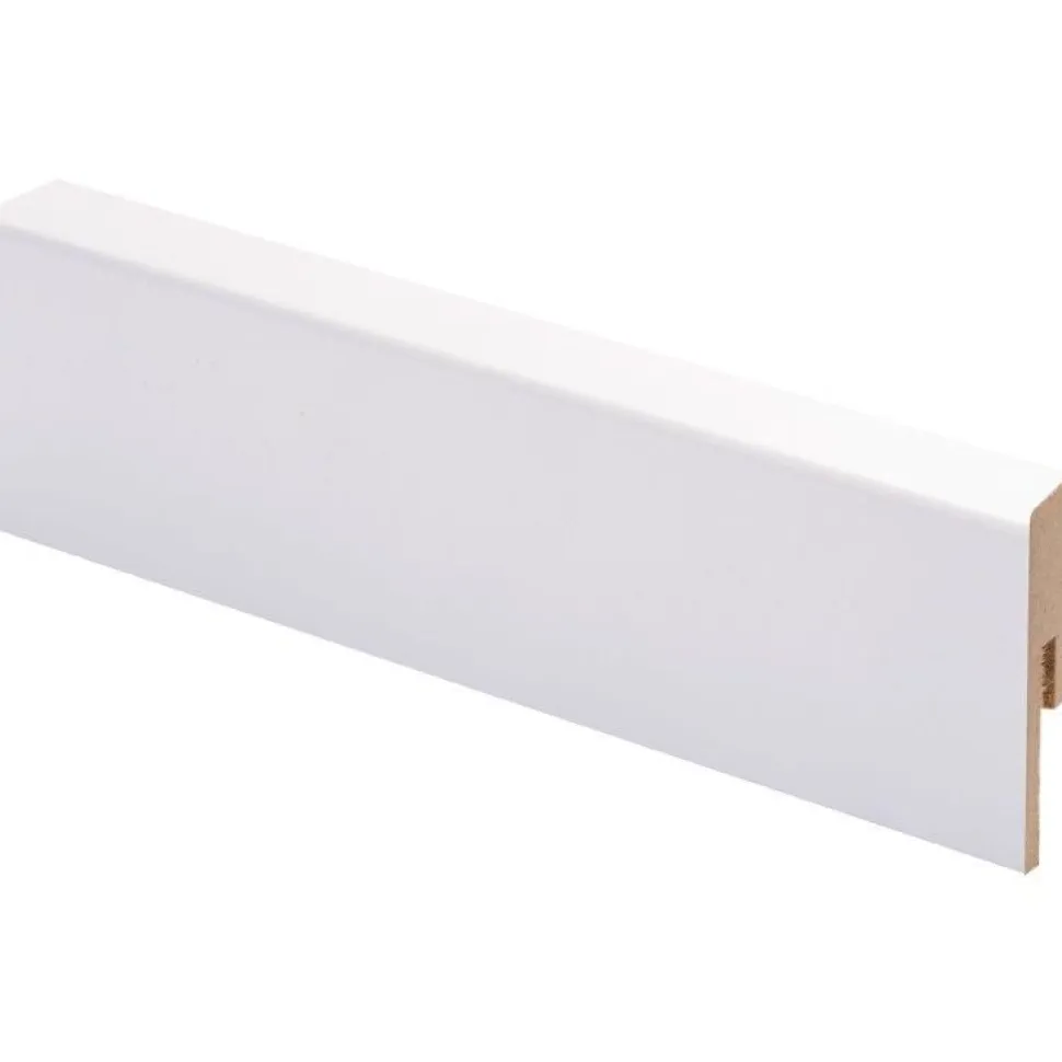 Jalkalista Maler R2, 14x42x2800mm, MDF, valkoinen