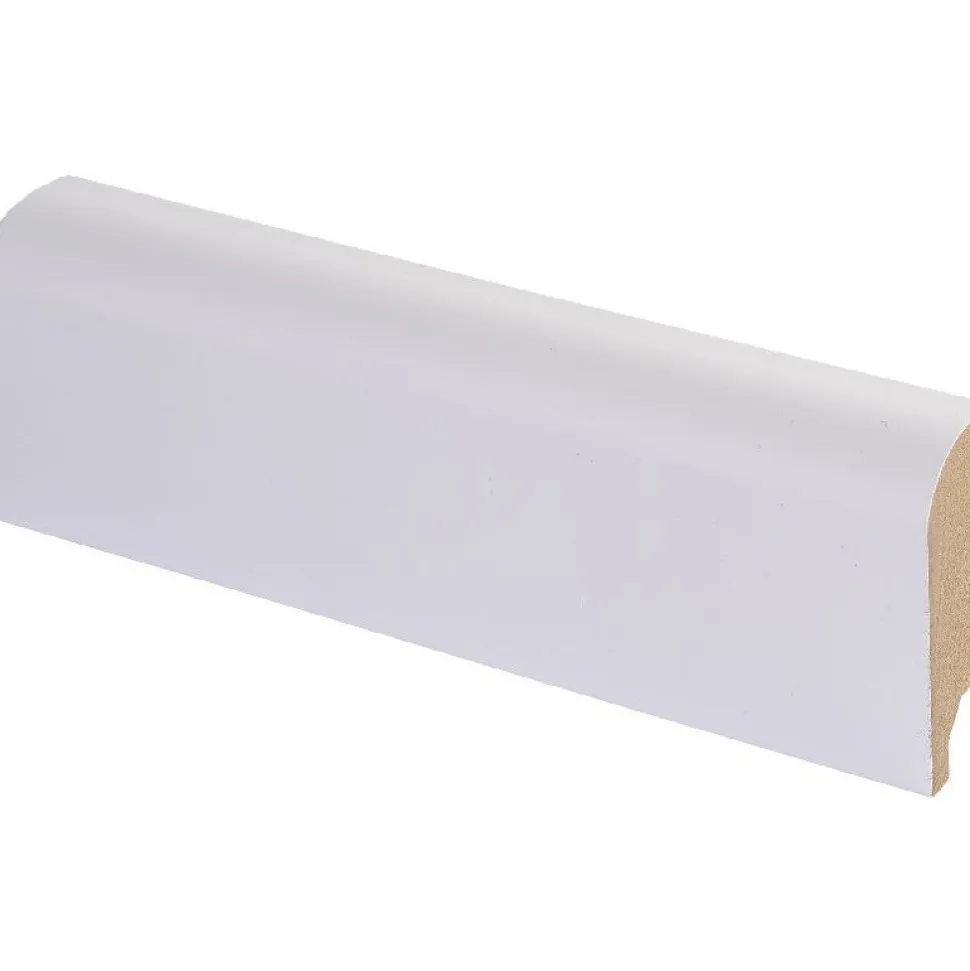 Jalkalista Maler R10 16x42x2750mm, mdf, valkoinen laminaatti