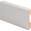 Jalkalista Maler 19x70x2750mm, johtoura, mdf, valkoinen
