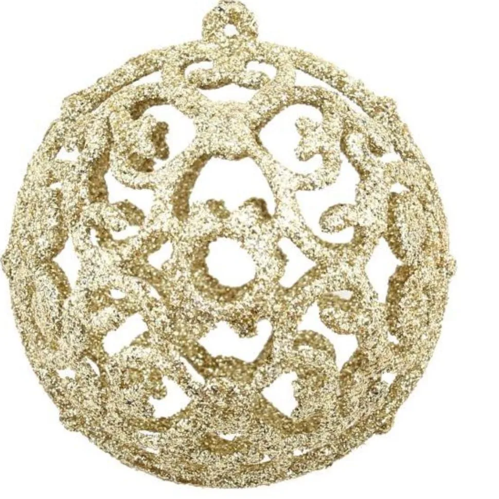 Joulukuusen pallosarja, 100 kpl, 6cm, kulta
