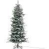 Joulukuusi Nordic Winter, kapea PE/PVC, lumella ja valoilla, luokka A, 180x86cm