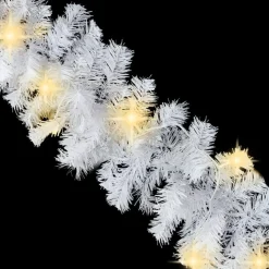 Jouluköynnös LED-valoilla, 20 m, valkoinen
