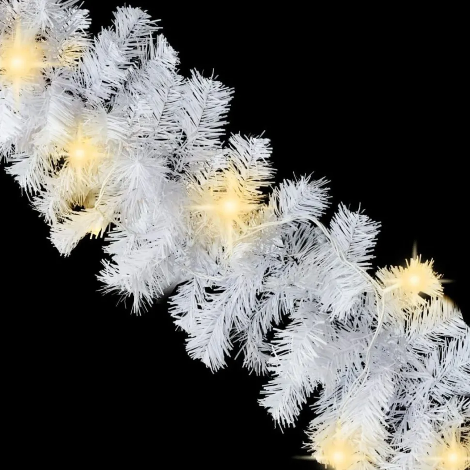 Jouluköynnös LED-valoilla, 20 m, valkoinen