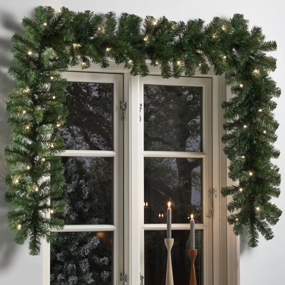 Jouluköynnös Nordic Winter 270cm LED-valoilla