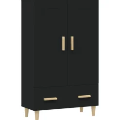 Kaappi peiliovilla 70x31x115 cm tekninen puu eukalyptuspuu/betoninharmaa