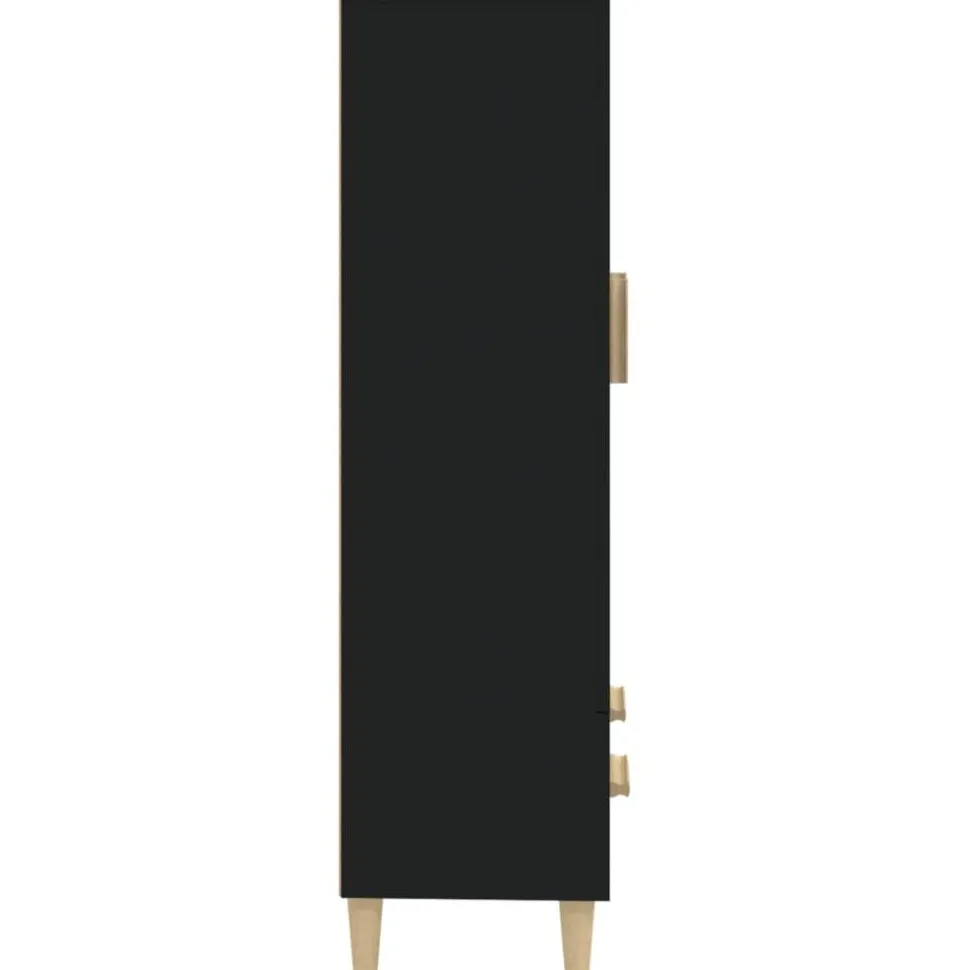 Kaappi peiliovilla 70x31x115 cm tekninen puu eukalyptuspuu/betoninharmaa
