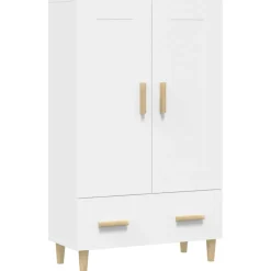 Kaappi peiliovilla 70x31x115 cm tekninen puu eukalyptuspuu/betoninharmaa