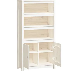 Kaappi 80x35x154 cm mänty musta
