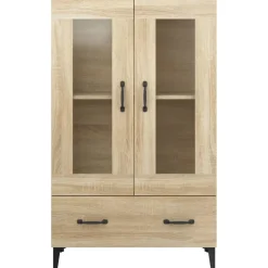 Kaappi 5 70x31x115 cm tekninen puu tammi