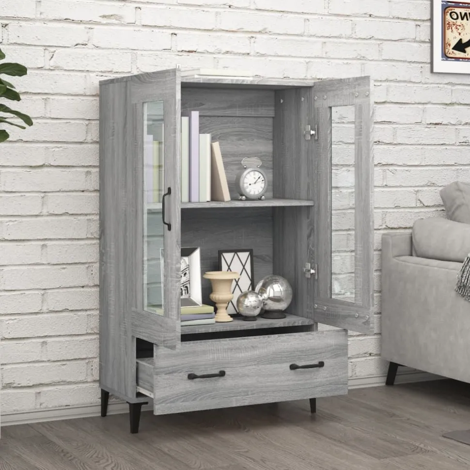 Kaappi 5 70x31x115 cm tekninen puu tammi