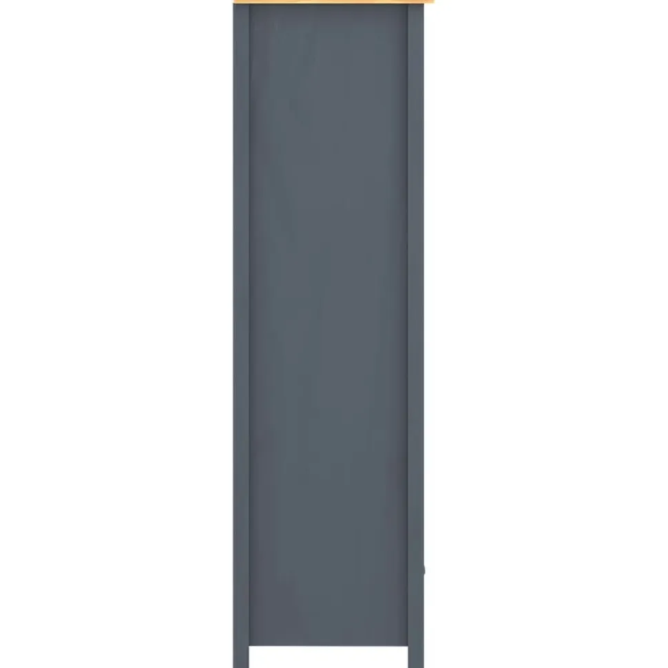 Kaksiovinen vaatekaappi hill range harmaa 89cm mänty