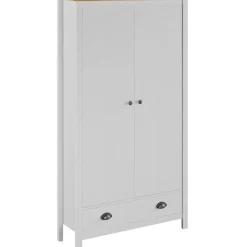Kaksiovinen vaatekaappi hill range valkoinen 89cm
