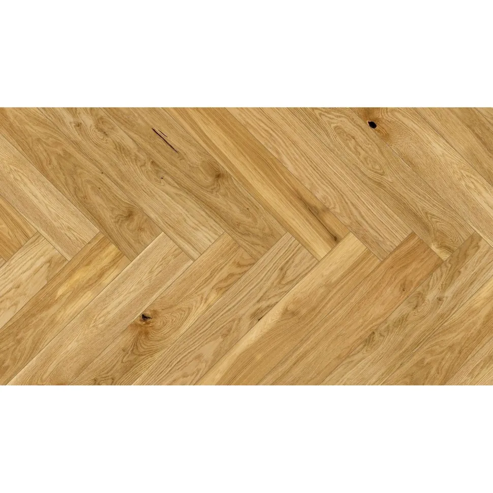 Kalanruotoparketti DomusFlooring Tammi Hampton HB 14x130x725 mm