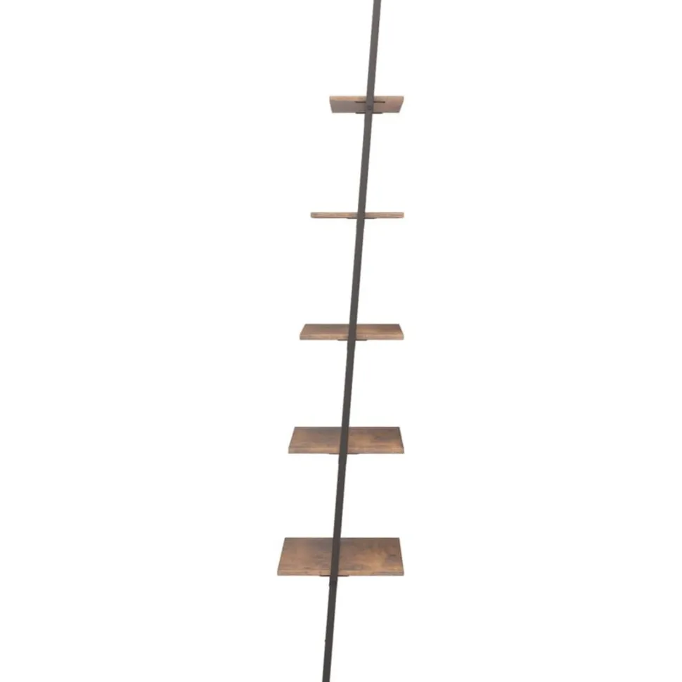 Kalteva hylly, 64x34x116-186cm, eri kokoja ja värejä