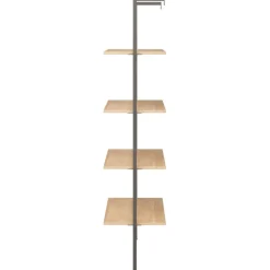 Kalteva hylly, 64x34x120-185cm, eri kokoja ja värejä