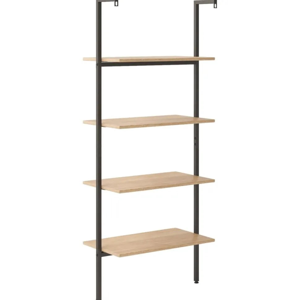 Kalteva hylly, 64x34x120-185cm, eri kokoja ja värejä