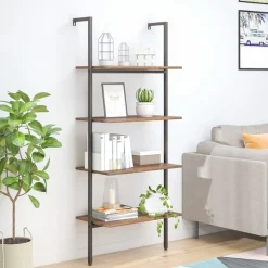 Kalteva hylly, 64x34x120-185cm, eri kokoja ja värejä