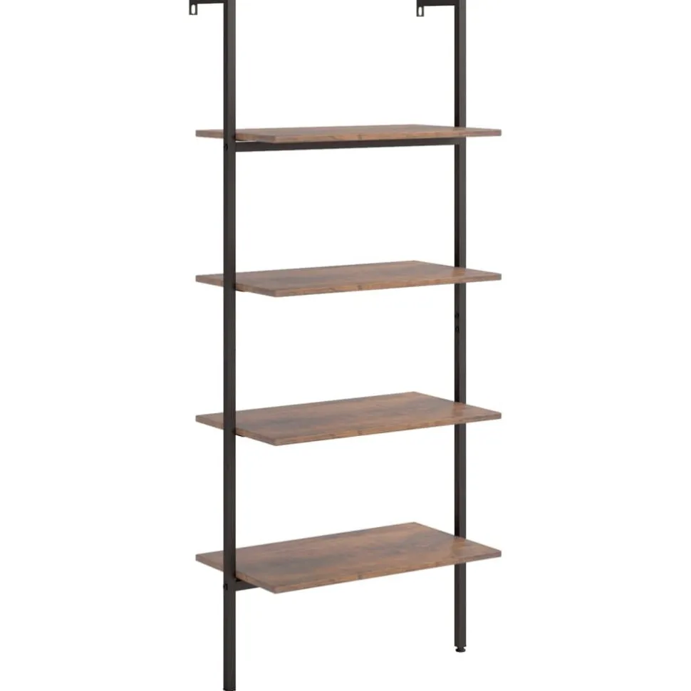Kalteva hylly, 64x34x120-185cm, eri kokoja ja värejä