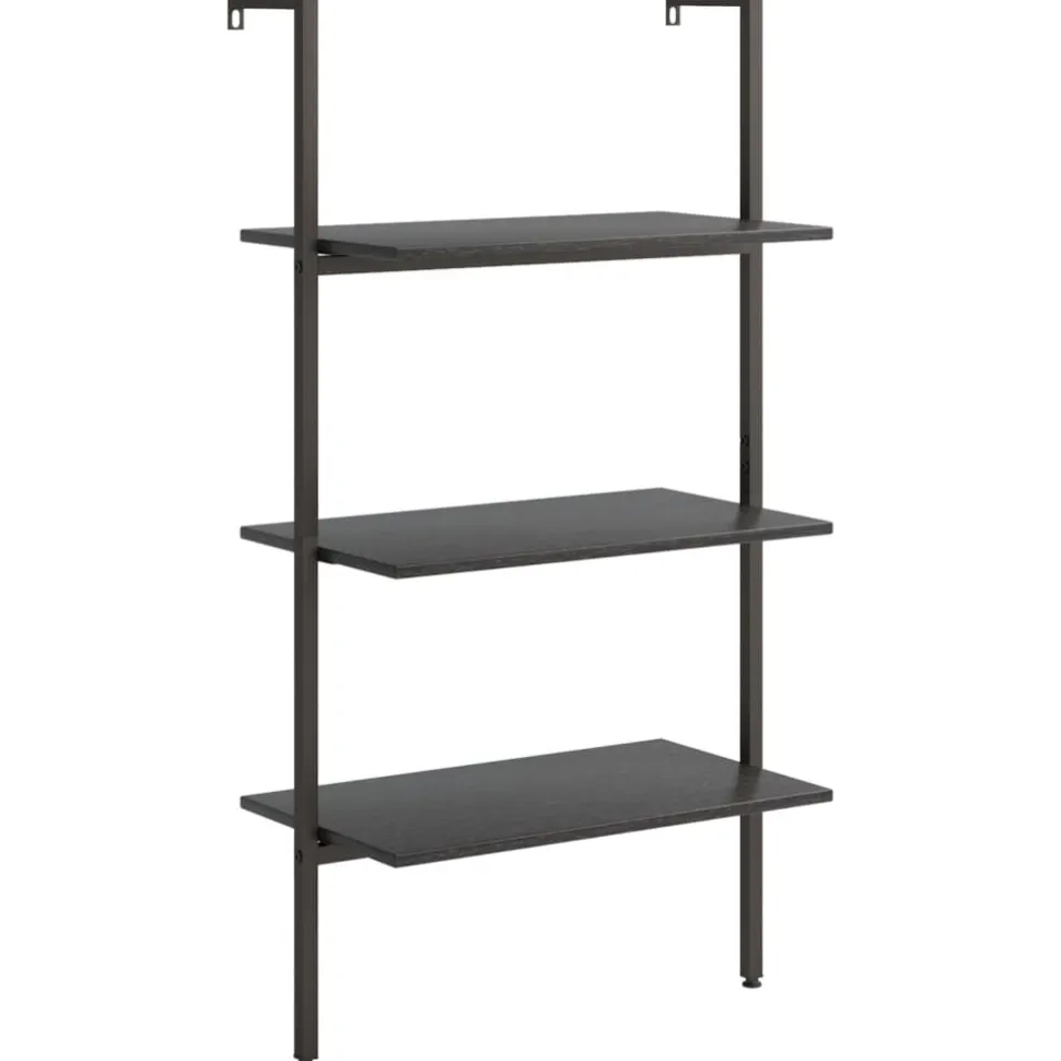 Kalteva hylly, 64x34x120-185cm, eri kokoja ja värejä