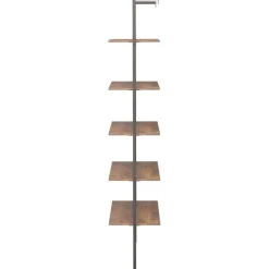 Kalteva hylly, 64x34x120-185cm, eri kokoja ja värejä