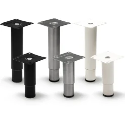 Kalustejalka Grip Rim 130-240 mm harjattu ruostumaton teräs