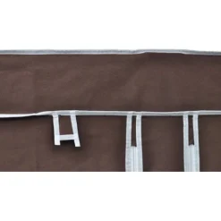 Kankaasta valmistettu vaatekaappi ruskea 110cm