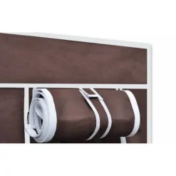 Kankaiset vaatekaapit 2 kpl ruskea 110cm