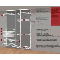 Kannatin Elfa 40 Classic 420x13x52 mm valkoinen