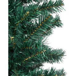 Kapea tekojoulukuusi jalustalla, vihreä, 150cm, PVC