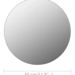Kehyksetön peili pyöreä 30 cm lasi