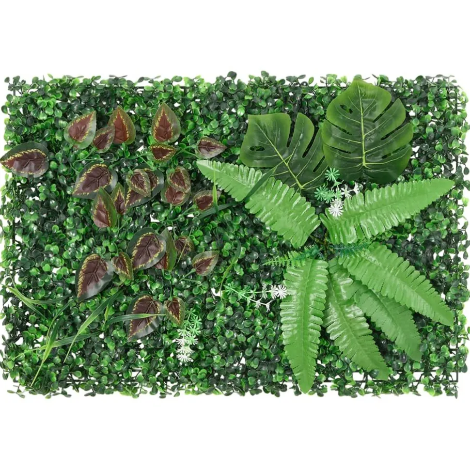 Keinotekoinen kasviaita 24 kpl vihreä 40x60 cm (66649)