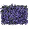 Keinotekoinen lehtiaita 24 kpl violetti 40x60 cm (66643)