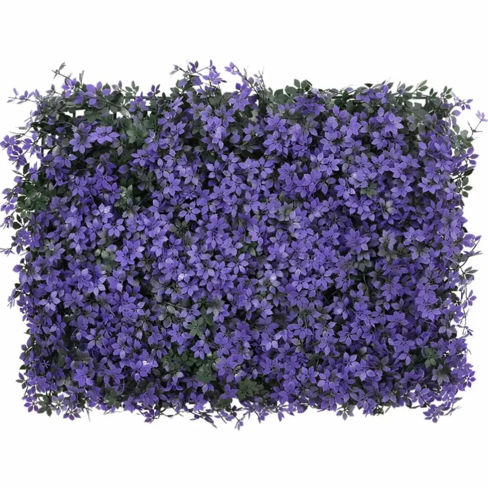 Keinotekoinen lehtiaita 24 kpl violetti 40x60 cm (66643)