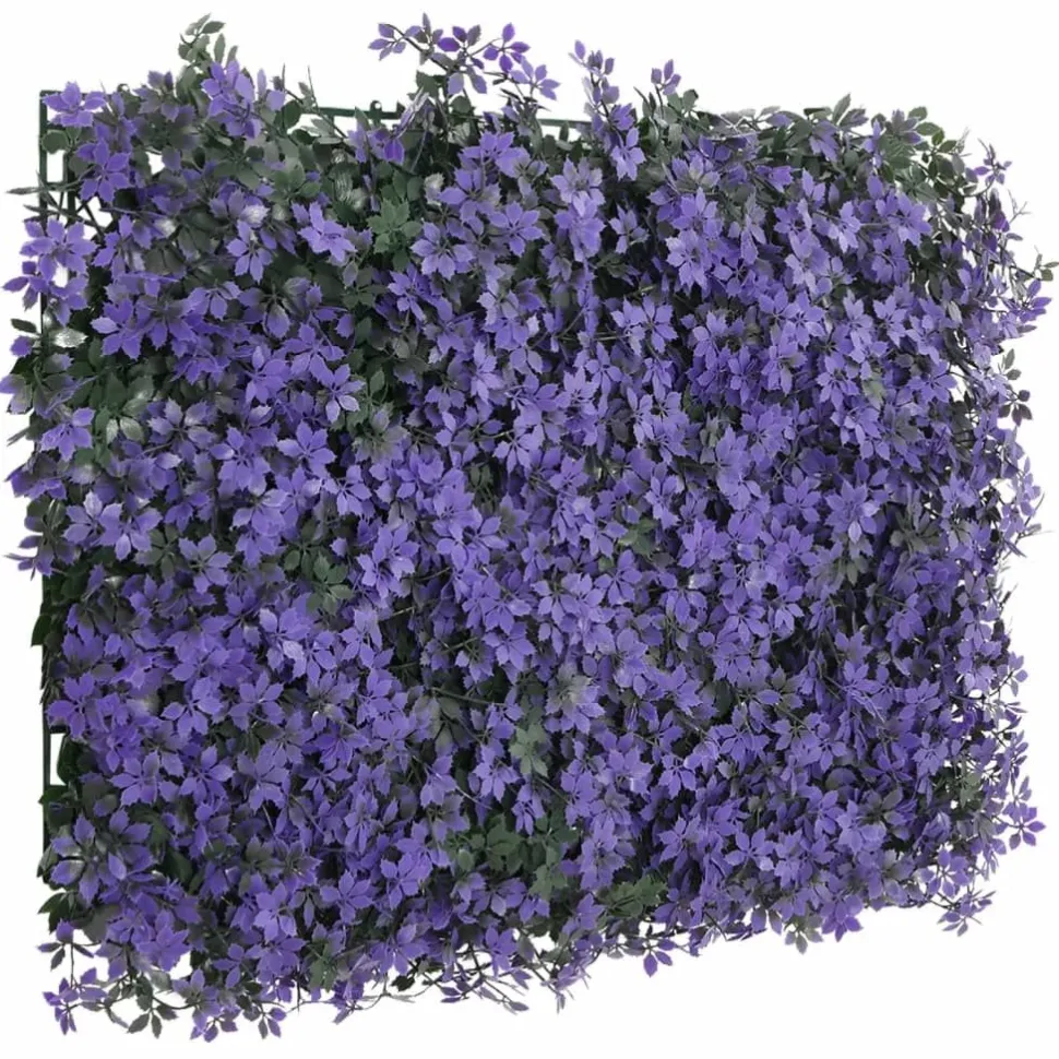 Keinotekoinen lehtiaita 24 kpl violetti 40x60 cm (66643)