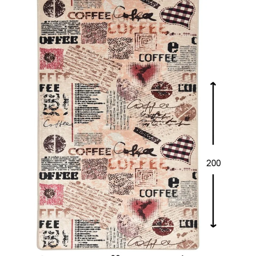 Keittiön matto Linento Coffee, 80x150cm, beige