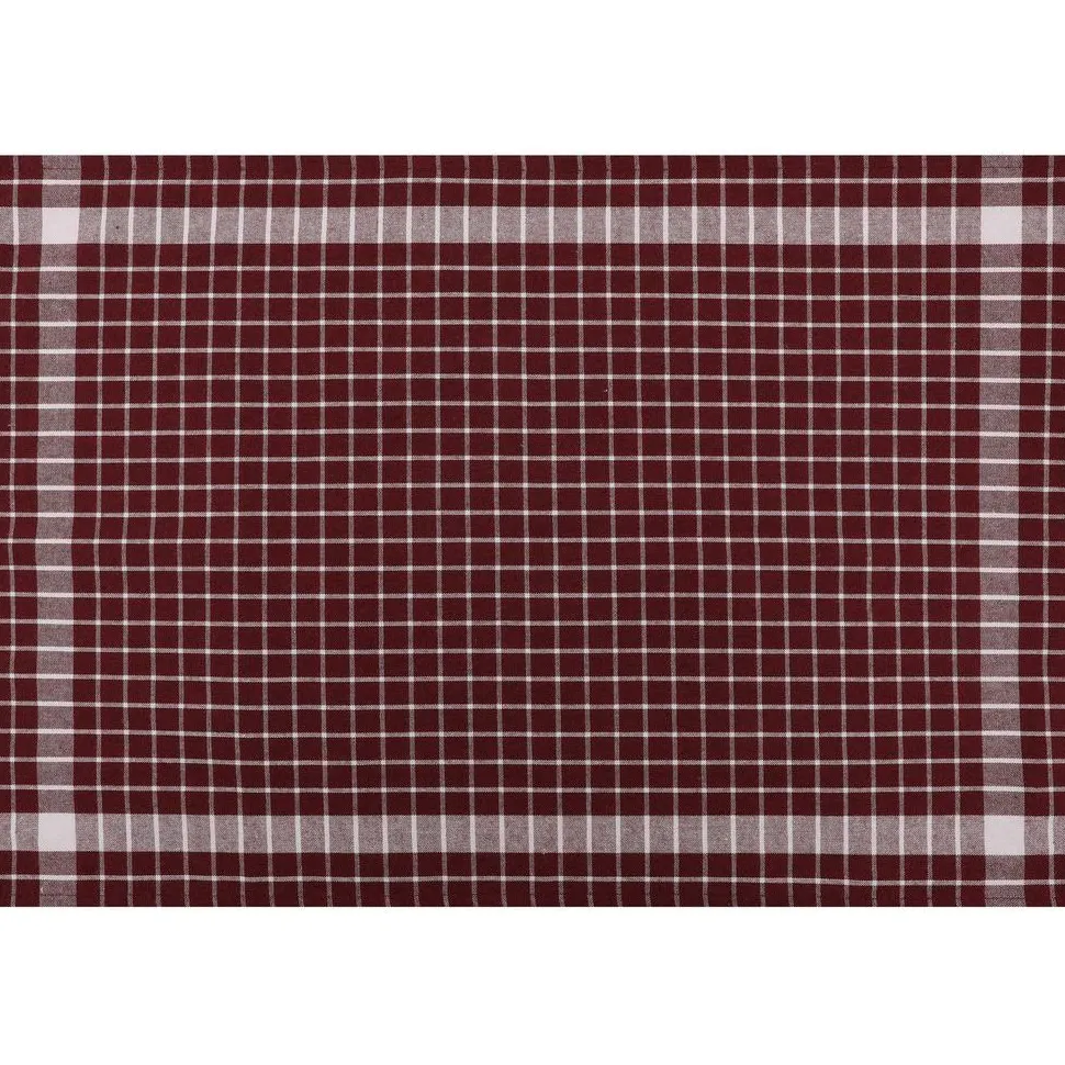 Keittiöpyyhe Linento Kup, 45x65cm, 10kpl, viininpunainen/valkoinen