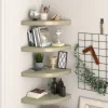 Kelluvat kulmahyllyt 4 kpl tammi 35x35x3,8 cm mdf