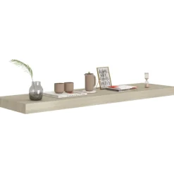 Kelluvat seinähyllyt 2 kpl tammi 90x23,5x3,8 cm mdf