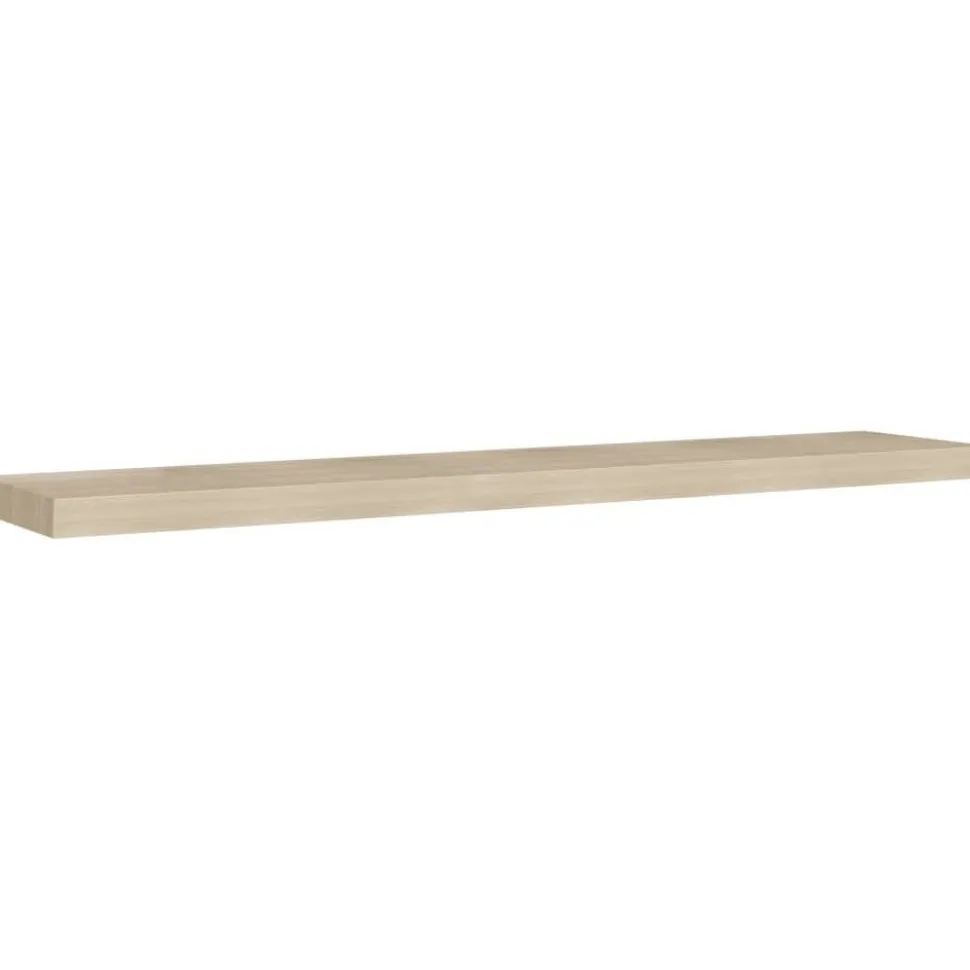 Kelluvat seinähyllyt 2 kpl tammi 120x23,5x3,8 cm mdf