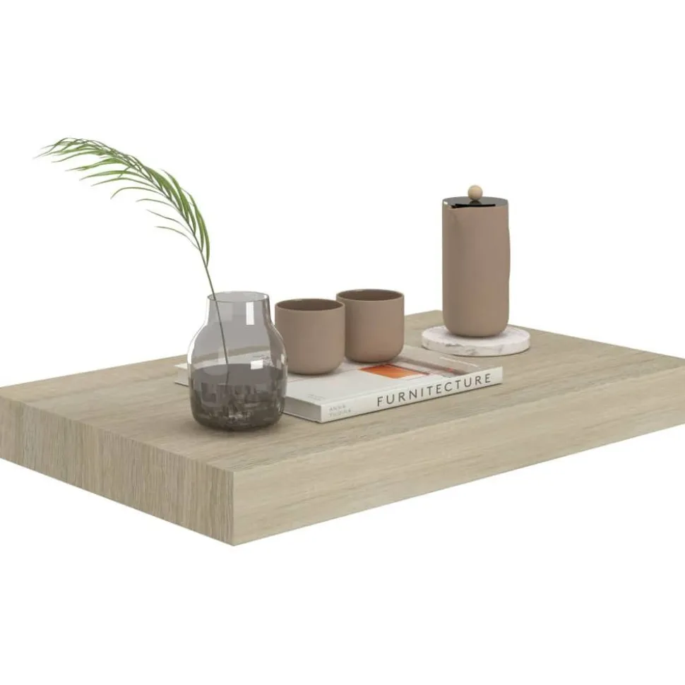 Kelluvat seinähyllyt 4 kpl tammi 40x23x3,8 cm mdf