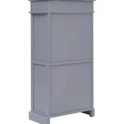 Kenkäkaappi harmaa 50x28x98 cm keisaripuu