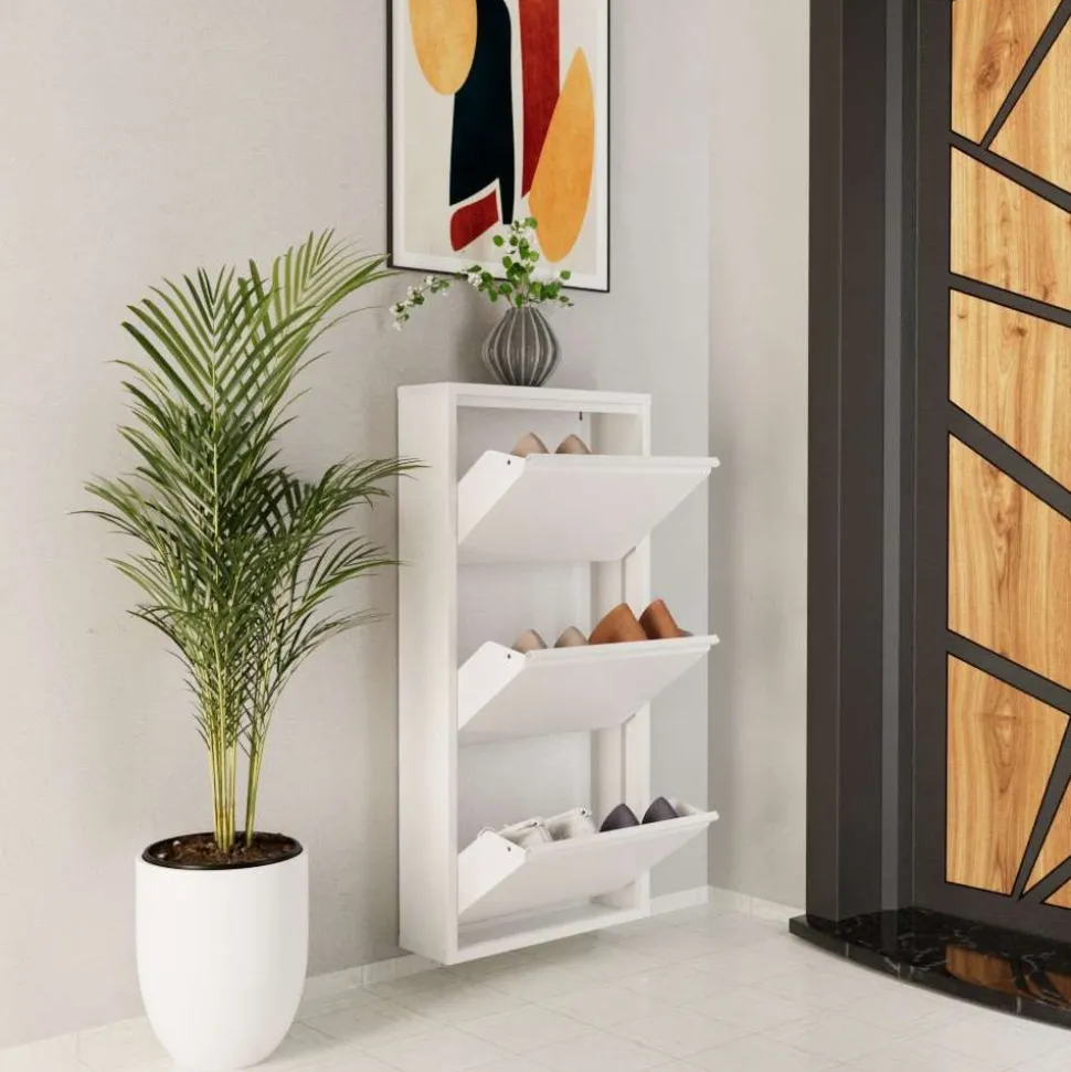 Kenkäkaappi Linento Furniture 3 Piece Metal, 50x103cm