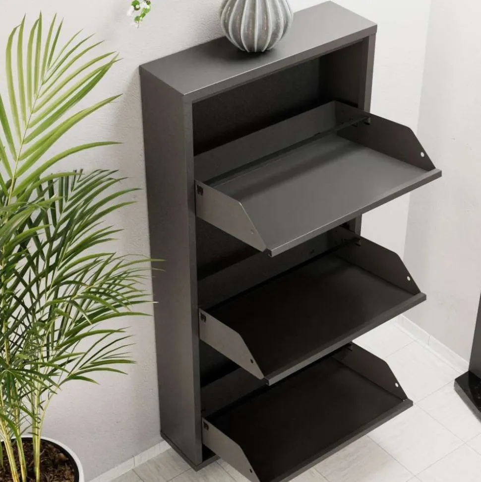 Kenkäkaappi Linento Furniture 3 Piece Metal, 50x103cm